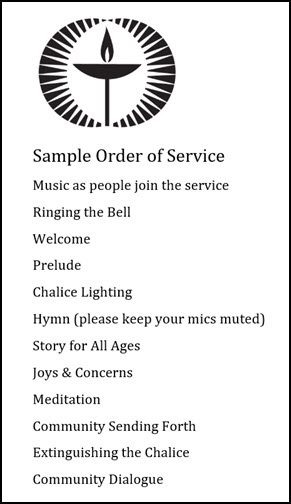 Sample Order of Service.